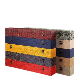 桑竹书画锦盒礼盒字画盒宣纸绫布卷轴包装盒收藏收纳盒子册页锦盒对联锦盒四条屏锦盒手工盒子支持定做定制