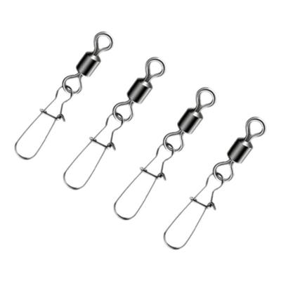 FISHPEAK八字环20枚入连接器美式转环+增强别针垂钓用品渔具配件