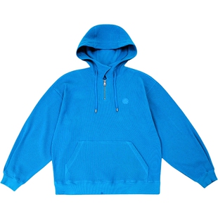 ADERERROR 新款春季宽松衬衫领休闲连帽卫衣长袖休闲上衣