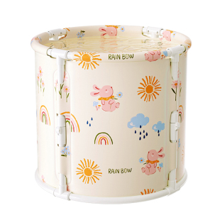 婴儿游泳桶宝宝家用新生儿童洗澡可折叠泡澡桶幼儿浴桶小孩游泳池