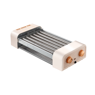 食者道烤肠机家用三合一多功能电烤盘淀粉香肠白色摆摊商用热狗机