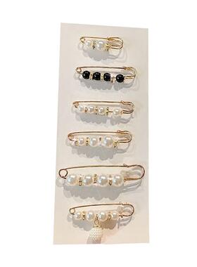璐菲法式珍珠女收腰神器胸针