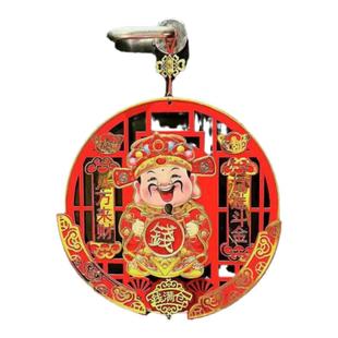 2026新款点头财神爷转钱挂件摇头财神爷挂件春节挂饰财神装饰摆件