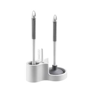 马桶刷疏通套装家用无死角皮搋子卫生间厕所刷子壁挂清洁神器底座