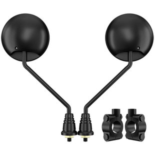 电动车后视镜自行车电瓶车反光镜踏板倒车镜凸面镜观后镜高清通用