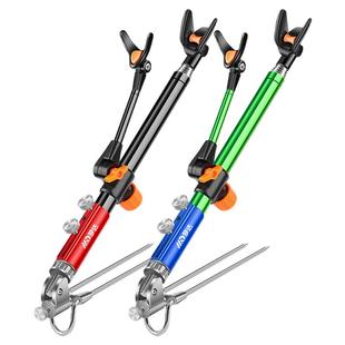 不锈钢炮台支架钓鱼竿支架地插台钓架杆竿架多功能鱼杆手竿支撑架