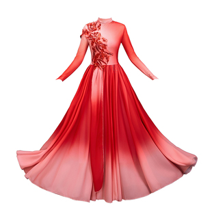 开场舞大摆裙灯火里的中国飘逸大型舞台演出服广场舞扇子舞古典舞