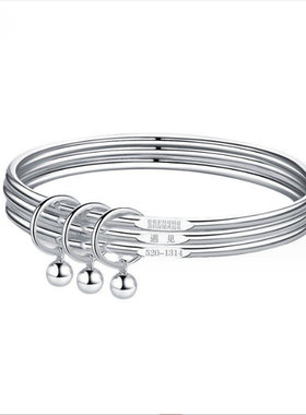 铃铛手环玖鸣925银好看韩版女