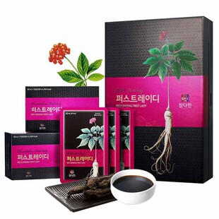 参多韩高丽参韩国黑红参浓缩液礼盒女士补气血冬虫夏草石榴红参饮