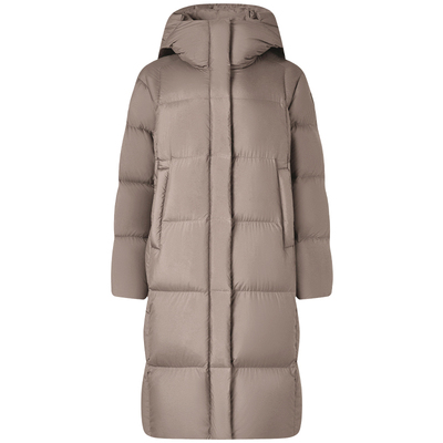 坦博尔休闲连帽长款羽绒服