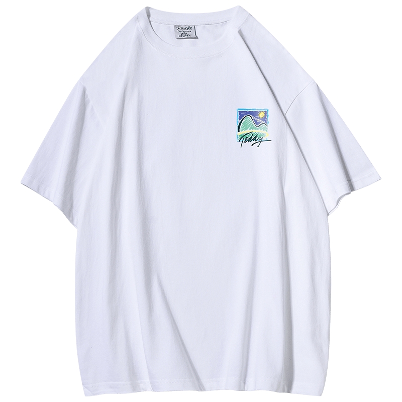 350g重磅新款t恤男夏季衣服美式纯棉半袖上衣ins潮牌男装短袖体恤