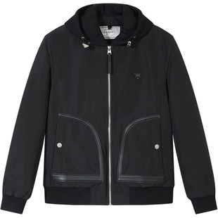 BM男士高端轻薄羽绒服2025新款潮牌飞行员夹克外套男款棒球服冬季