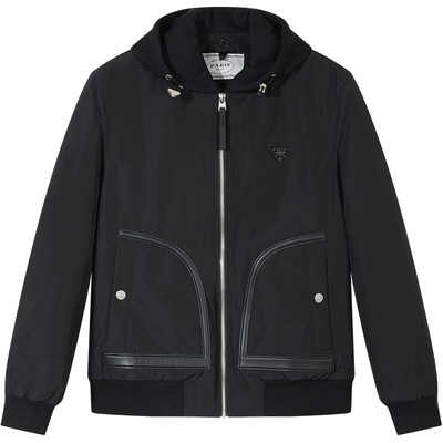 BM男士高端轻薄羽绒服2025新款潮牌飞行员夹克外套男款棒球服冬季