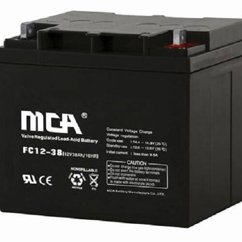 MCA蓄电池FC123812V38AH机房UPS电源配套消防照明EPS直流屏