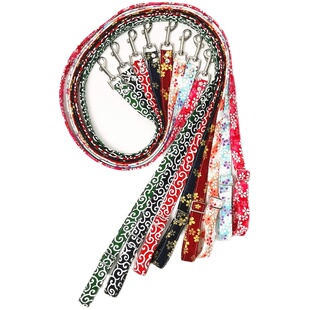 和风唐草纹烫金樱花犬用牵引 遛狗绳狗用牵引绳柴犬牵绳