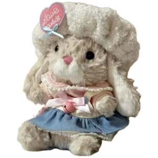 jellycatyummy兔衣服ss号贝儿着替小猪小羊衣服贝雷帽毛巾挂着替