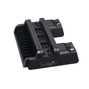 适用于Sony PS4/Slim/Pro充电散热底座支架ps4手柄双充多合一可放游戏光盘碟VR眼镜托盘ps4散热支架包邮傲硕