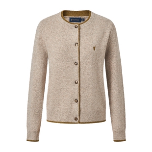 POLOWALK女士羊毛衫红色毛衣2026春季新款新年红针织衫开衫外套