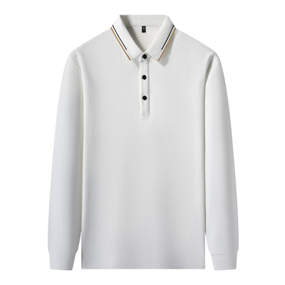 恒源祥纯棉长袖t恤男翻领polo衫