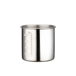 迷你小号304不锈钢量杯带刻度40ml60ml120ml药物调酒实验测量口杯