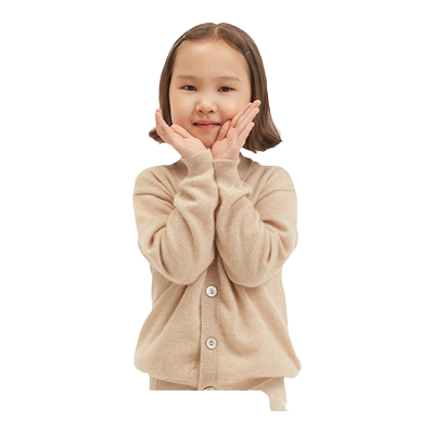 GOBI羊绒连帽开衫男女童装