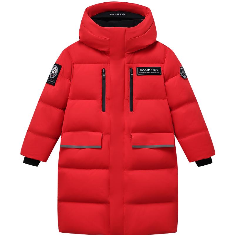 【鹅绒极寒】波司登儿童羽绒服蓄热加厚鹅绒长款外套东北出游中性