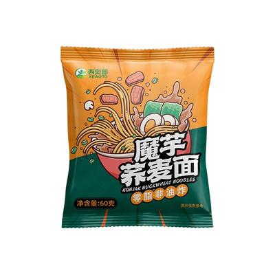 高蛋白饱腹健身荞麦面代餐方便面