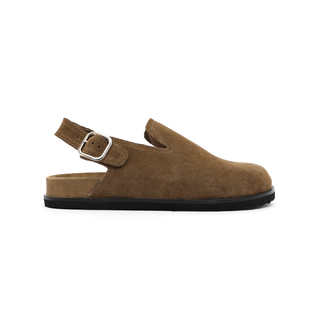 【叶小欧】复古勃肯鞋软底懒人包头半拖春夏新款圆头单鞋博肯凉鞋