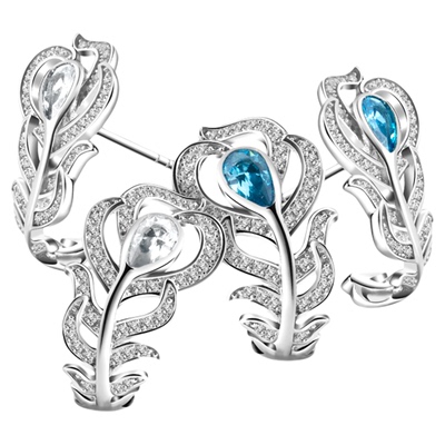 PEARLSTIGE至如羽毛耳钉