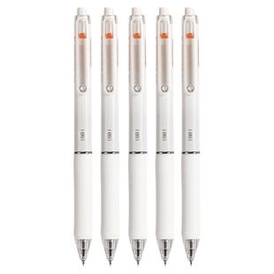 【免费刻字】得力黑色按动静音笔中性笔定制0.5mm速干st双珠笔办公学生高颜值刷题笔黑科技小分贝黑笔刻名字