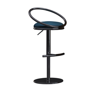 吧台椅设计师风格现代简约旋转升降不锈钢酒吧椅子吧凳家用岛台椅