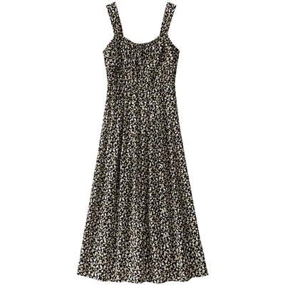 BANANA BABY2026新款时尚浪漫度假风印花连衣裙收腰显瘦裙子