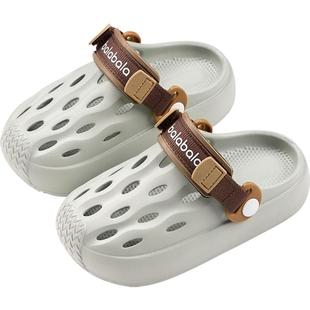 巴拉巴拉儿童洞洞鞋中大童一脚蹬凉鞋男童女童凉拖夏季宝宝鞋子潮