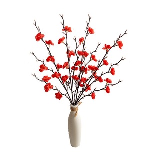 梅花仿真花腊梅花枝条仿真桃花枝家居装饰摆件插花人造花年宵花