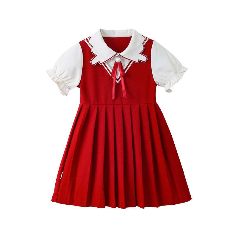 舞蹈表演服男女童学院英伦风合唱