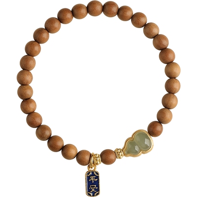 论檀印度老山檀香葫芦手链手串