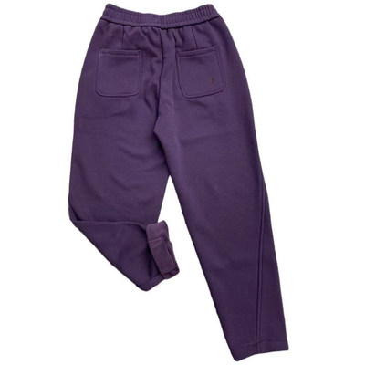 高腰加绒保暖小个子八分休闲裤子