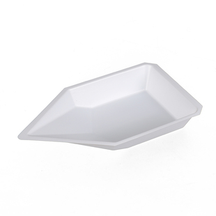 美国进口船型塑料称量盘称量船称量皿六边形小号中号大号一次性PS聚苯乙烯材质船形抗静电耐酸碱实验用品器材