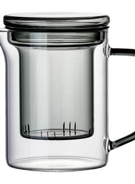 玻璃泡茶壶茶水分离冲茶器泡红茶