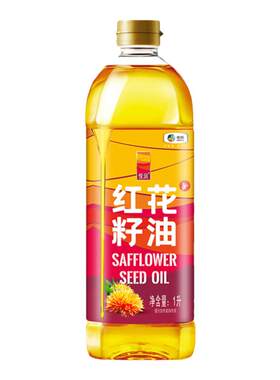 中粮悦润纯红花籽油食用油1L*12