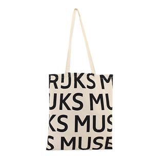 Rijks Museum 荷兰国立博物馆托特包 美术馆简约字母购物袋帆布包