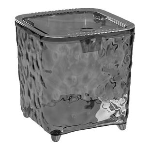 桌面垃圾桶高颜值轻奢厨房台面餐桌纸篓车载迷你卫生桶小号垃圾盒