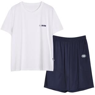 胖童男童冰丝速干套装夏装短袖短裤运动套装中大童男孩大码球服潮