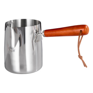 咖啡拉花杯316不锈钢专业拉花缸打奶缸神器带刻度尖嘴打奶泡杯304