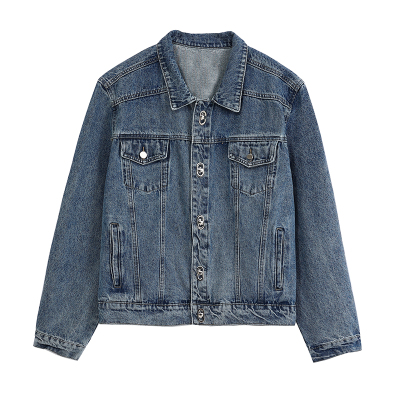 Jeans'sBoy直垫肩廓形牛仔外套