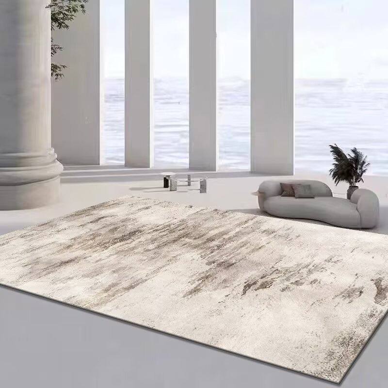 跨境欧式客厅卧室地毯新款地毯地毯铺装满仿羊绒简约家用印花精