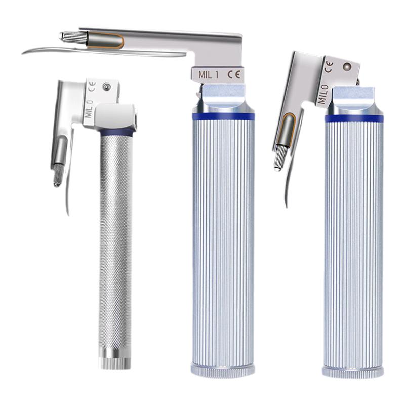 医用不锈钢麻醉咽喉镜全钛钢成人新生儿气管插管急诊抢救宠物可用