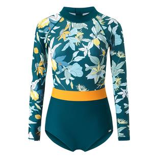 澳洲AXESEA丨Museum 冲浪服女速干防晒连体水母衣潜水长袖泳衣