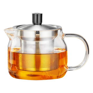 金灶明尊S043玻璃泡茶壶耐高温不锈钢过滤内胆茶水分离大容量茶具