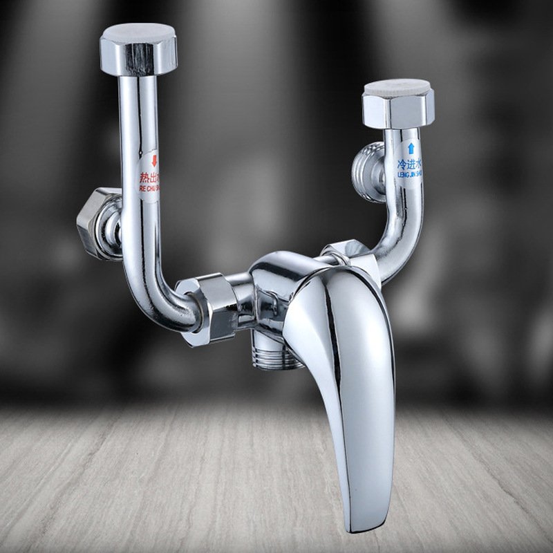 混水阀明装太阳能冷热恒温不锈钢淋浴洒水阀型U花阀开关304混合阀